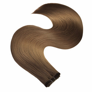 Flat Weft Extensions Natur-Goldbraun