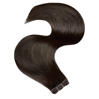 Flat Weft Premium Line Schwarz-Braun Extensions