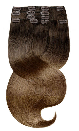 PRZEDŁUŻKI DO WŁOSÓW SOMBRE BALAYAGE Czekoladowy Brąz & Złoty Brąz Fashion Line