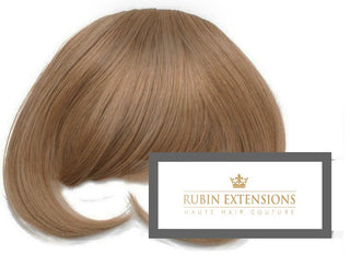 Clip-in Fringe / Stirnfransen  Extensions - Hellbraun Karamell
