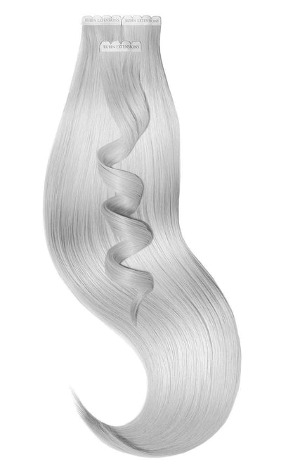 PREMIUM LINE Srebrny Blond Tape-in Przedłużanie włosów
